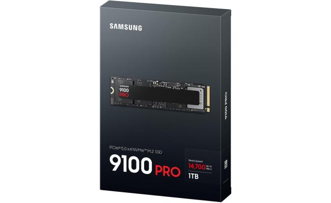 Samsung 9100 PRO 1TB Internal SSD , PCIe 5.0 x4, NVMe 2.0, up to 14,800 SSD Designed for Professionals and Gamers, Compatible with PC and Playstation 5