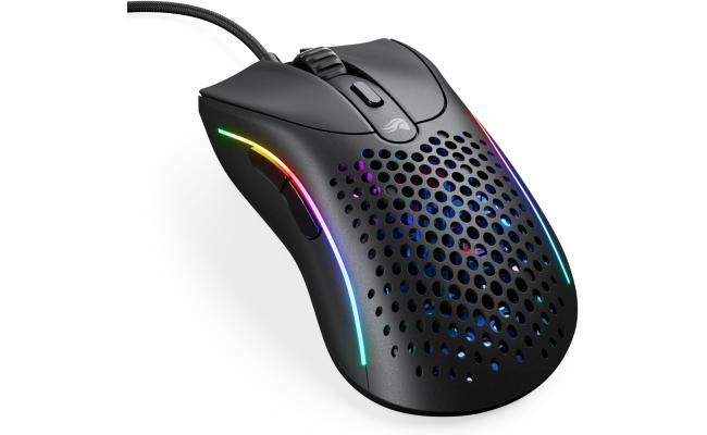 Glorious Gaming - Model D 2 Wired Ergonomic Mouse, Superlight 58g, 26K Optical Sensor, 6 Programmable Buttons, 80 Million Click Lifecycle, FPS, MMO, MOBA, Battle Royale (Black)