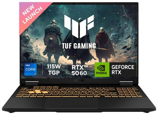 ASUS TUF Gaming F16 (2025) FX608JMR 14Gen Intel Core i7 14650HX 16-Cores w/ Nvidia RTX 5060 8GB DDR7 & IPS 165Hz Display - Jaeger Gray