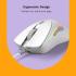 Glorious Gaming - Model D 2 Wired Ergonomic Mouse, Superlight 58g, 26K Optical Sensor, 6 Programmable Buttons, 80 Million Click Lifecycle, FPS, MMO, MOBA, Battle Royale (White)