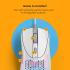 Glorious Gaming - Model D 2 Wired Ergonomic Mouse, Superlight 58g, 26K Optical Sensor, 6 Programmable Buttons, 80 Million Click Lifecycle, FPS, MMO, MOBA, Battle Royale (White)