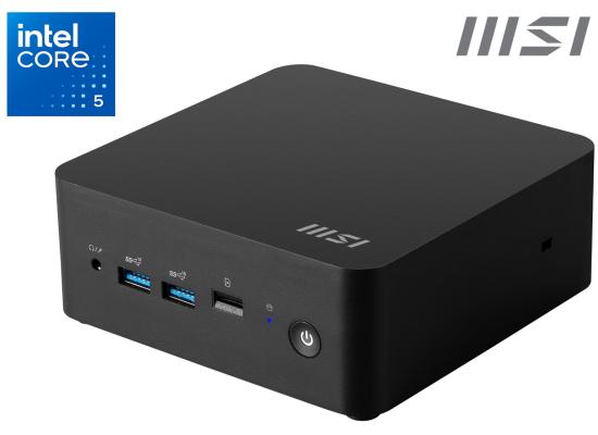 MSI Cubi 5 1M (2024) Mini PC Barebone 0.8L Intel Core 5 120U 10-Cores For Home & Business w/ Supporting up to 4 Displays & DDR5 Memory