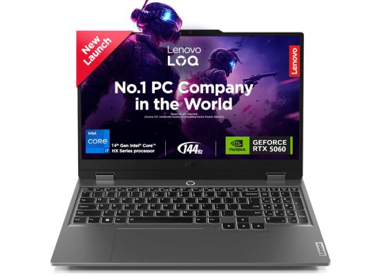 Lenovo NEW LOQ Gaming (2025) 14Gen Intel Core i7 14700HX 20-Cores w/ AI Engine+ LA1 Chip & Nvidia RTX 5060 8GB DDR7 & IPS 144Hz Display - Luna Grey
