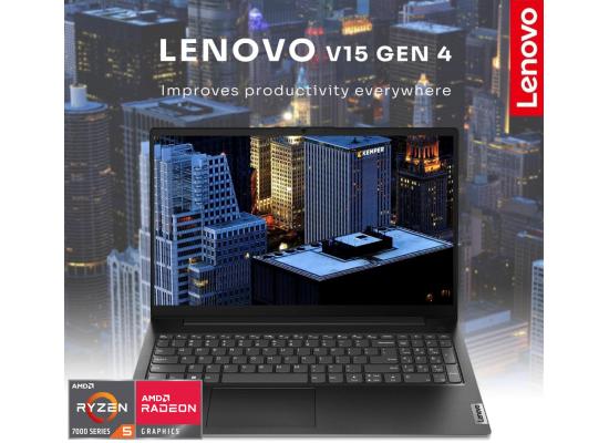 Lenovo V15 G4 (2024) NEW 7Gen AMD Ryzen 5 4-Cores Budget-Friendly Business Class w/ 2 Years Warranty , Black