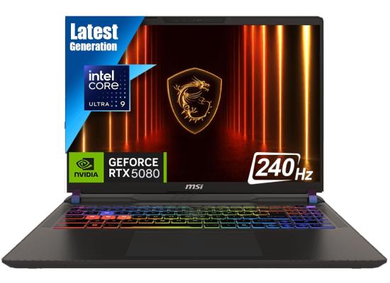 MSI Vector 16 HX AI (2025) A2XWIG NEW Intel Core Ultra 9 Gen II 275HX 24-Cores w/ NVIDIA RTX™ 5080 16GB DDR7 & 2.5K IPS 240Hz Display , Cosmos Gray