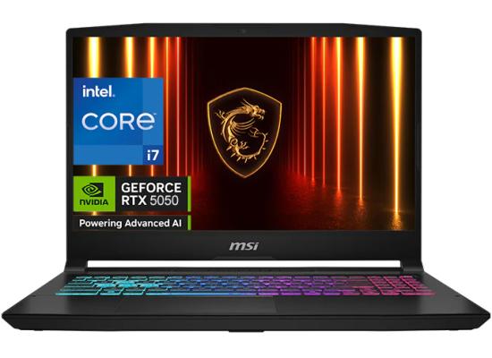 MSI Katana 15 HX (2025) B14WFK 14Gen Intel Core i7 14650HX 16-Cores w/ Nvidia RTX 5050 8GB DDR7 & IPS 144Hz Display - Black