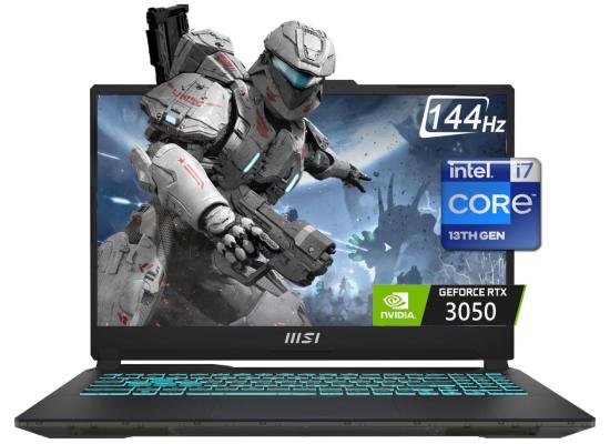 MSI Cyborg 15 A13UC Gaming (2024) 13Gen Intel Core i7 10-Cores w/ Nvidia RTX 3050 4GB & 144Hz IPS Display - Black