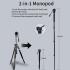 Jmary Professional KS355+HG60 DSLR ILDC Camera 2-in-1 Monopod Tripod 360 Degree Panoramic Ball Head Stand - Black Jmary Professional KS355+HG60 DSLR ILDC Camera 2-in-1 Monopod Tripod 360 Degree Panoramic Ball Head Stand - Black