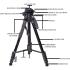 Jmary KP-2254 Professional Aluminium Tripod Monopod for All DSLR Cameras Max Load capacity - 4kgs, Max Height - 1650mm Jmary KP-2254 Professional Aluminium Tripod Monopod for All DSLR Cameras Max Load capacity - 4kgs, Max Height - 1650mm