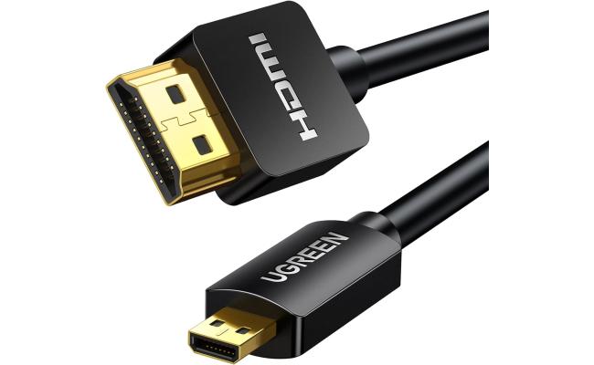 UGREEN Micro HDMI to HDMI Cable Adapter 4K 60Hz Ethernet Audio Return Channel Compatible with GoPro Hero 7/6 Raspberry Pi 5 Retroid Pocket 3+/3 Yoga 3 B500 Camera Video Capture Card 3FT UGREEN Micro HDMI to HDMI Cable Adapter 4K 60Hz Ethernet Audio Return Channel Compatible with GoPro Hero 7/6 Raspberry Pi 5 Retroid Pocket 3+/3 Yoga 3 B500 Camera Video Capture Card 3FT