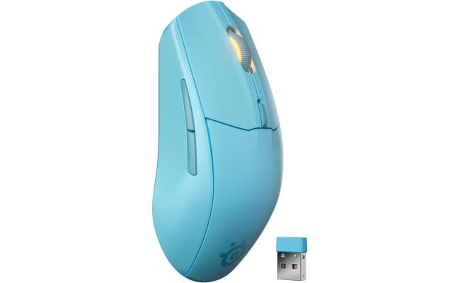 SteelSeries Rival 3 Wireless Gen 2 Gaming Mouse 2.4GHz and Bluetooth 18000 DPI TrueMove Air Optical Sensor 60 Million Click Durability Light-Weight 100% PTFE Feet , Aqua SteelSeries Rival 3 Wireless Gen 2 Gaming Mouse 2.4GHz and Bluetooth 18000 DPI TrueMove Air Optical Sensor 60 Million Click Durability Light-Weight 100% PTFE Feet , Aqua