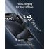 Anker 323 Car Charger, 52W, Dual Port High-Speed Charging, USB-C + USB-A Ports, Universal Compatibility with Power IQ 3.0, Compact Design, Matte Finish, LED Light, Black