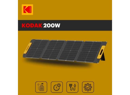 Kodak 200W Portable Solar Panel 23% Conversion Rate , Multiple, Wide compatibility , Magnetic w/ IP65 Waterproof Rating & Adjustable legs , MC4 / MC4 Compatible