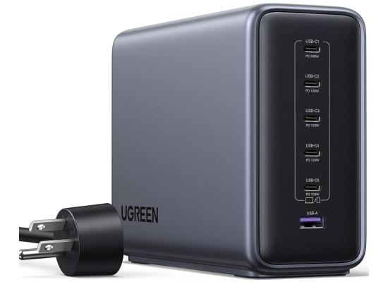 UGREEN Nexode 500W GaN Charging Station, 6-Port USB-C & USB-A with 240W Single Port, Smart Temperature Control & Space-Saving Design for iPhone 17/16/15, Galaxy S25/S24, MacBook Pro/Air, iPad, Laptops
