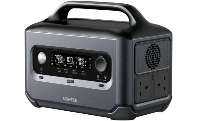 UGREEN PowerRoam GS600 680Wh 600W Portable Power Station, Fast-Charging PowerZip Technology, U-Turbo 1500W Support, EV-Rated LFP Batteries (3000+ Cycles), Solar/DC/AC Input, 965W Total Output UGREEN PowerRoam GS600 680Wh 600W Portable Power Station, Fast-Charging PowerZip Technology, U-Turbo 1500W Support, EV-Rated LFP Batteries (3000+ Cycles), Solar/DC/AC Input, 965W Total Output