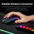 Redragon M602 Wireless Griffin RGB Gaming Mouse, Tri-Mode 2.4G/USB-C/Bluetooth Mouse Gaming, RGB Spectrum Backlit Ergonomic Mouse with 7 Programmable Backlight Modes up to 8000 DPI for Win PC Gamers