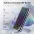 Redragon K708 Wireless Mechanical Keyboard with Screen, Volume Knob & Pre-Lubed Switches - Tri-Mode (Bluetooth/2.4G/USB-C) RGB Gasket Gaming Keyboard, Hot Swappable, 4000mAh Battery for PC, Mac, etc. Redragon K708 Wireless Mechanical Keyboard with Screen, Volume Knob & Pre-Lubed Switches - Tri-Mode (Bluetooth/2.4G/USB-C) RGB Gasket Gaming Keyboard, Hot Swappable, 4000mAh Battery for PC, Mac, etc.