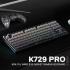 Redragon K729 PRO 80% Wireless Gasket RGB Gaming Keyboard, 3-Mode TKL Mechanical Keyboard w/Knob Control, Gradient PBT Keycaps, Hot-Swap South-Facing Socket & 5-Layer Dampener, Custom Silent Switch