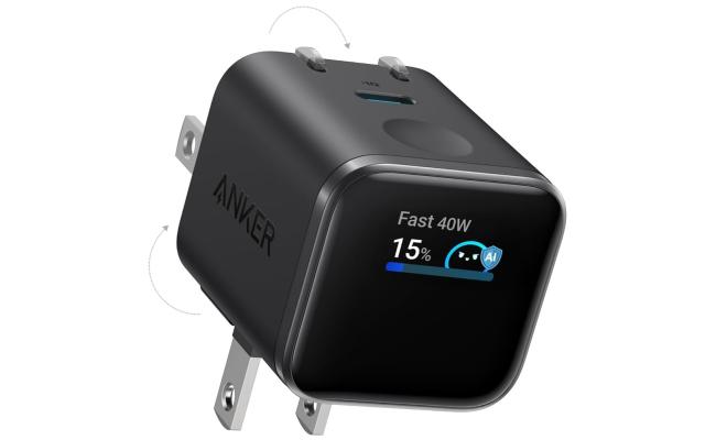 Anker Smart Display Charger, Anker Nano USB C Charger Block, 45W Max GaN Phone Charger,180° Foldable Plug,Smart Recognition,Built-in Care Mode,for iPhone17/16/15 - Black Anker Smart Display Charger, Anker Nano USB C Charger Block, 45W Max GaN Phone Charger,180° Foldable Plug,Smart Recognition,Built-in Care Mode,for iPhone17/16/15 - Black