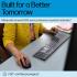 HP 725 Multi-Device Rechargeable Wireless Keyboard and Mouse Combo , up to 2 Months (Keyboard) 30 Days (Mouse) of Usage From a 3-Minute Charge