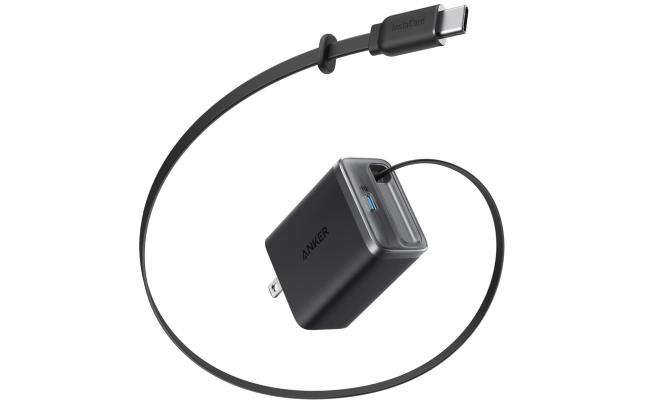 Anker Nano USB C Charger Block, 35W Max 2-Port Compact Charger with Durable Built-in Anker InstaCord Retractable Cable, with iPhone 17/16/15 Series, iPad, and More - Black Anker Nano USB C Charger Block, 35W Max 2-Port Compact Charger with Durable Built-in Anker InstaCord Retractable Cable, with iPhone 17/16/15 Series, iPad, and More - Black
