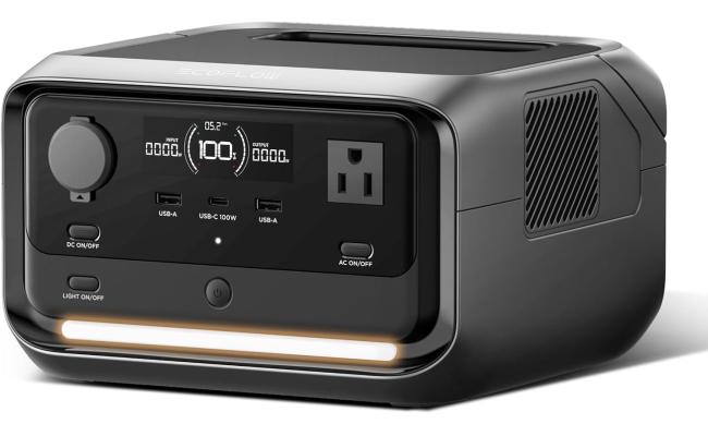EcoFlow RIVER 3 Plus Portable Power Station (600W rated output and 1200W X-Boost), 245Wh Capacity, 600W Rated Output, 20ms UPS , 30dB Whisper Quiet, 1-hr Fast Charging, IP54 Waterproof Rated Battery Pack, Grey EcoFlow RIVER 3 Plus Portable Power Station (600W rated output and 1200W X-Boost), 245Wh Capacity, 600W Rated Output, 20ms UPS , 30dB Whisper Quiet, 1-hr Fast Charging, IP54 Waterproof Rated Battery Pack, Grey