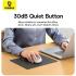 Baseus F02 Ergonomic Dual-Mode Wireless Mouse | Bluetooth 5.2 and 2.4Ghz Connectivity, Silent Buttons, 5 DPI Modes - White