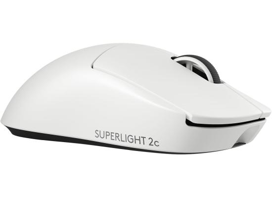 Logitech G PRO X Superlight 2c Wireless Gaming Mouse, 51 g pro-Grade Compact Mouse with 5 programmable Buttons, USB-C Charging, 44K DPI Sensor, up to 8 kHz Polling for PC/Mac - White