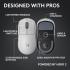 Logitech G PRO X Superlight 2c Wireless Gaming Mouse, 51 g pro-Grade Compact Mouse with 5 programmable Buttons, USB-C Charging, 44K DPI Sensor, up to 8 kHz Polling for PC/Mac - White