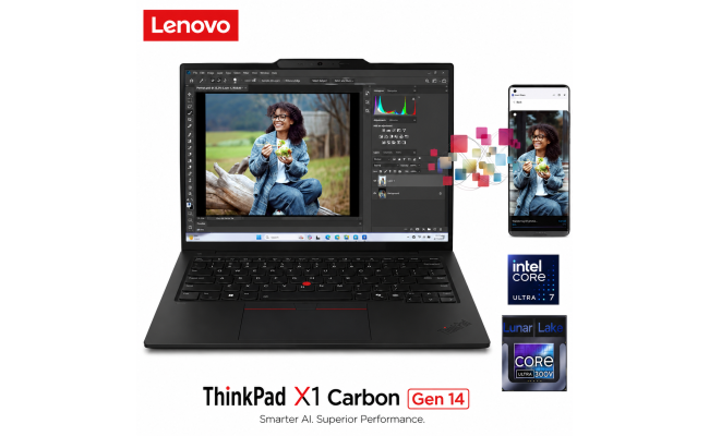 Lenovo ThinkPad X1 Carbon Gen 14 Aura Edition 14" WUXGA Touch Business Laptop | Intel Core Ultra 7 355 | 32GB LPDDR5X | 1TB PCIe Gen4 SSD | Intel Graphics | Windows 11 Pro | 21V7008HEQ Lenovo ThinkPad X1 Carbon Gen 14 Aura Edition 14" WUXGA Touch Business Laptop | Intel Core Ultra 7 355 | 32GB LPDDR5X | 1TB PCIe Gen4 SSD | Intel Graphics | Windows 11 Pro | 21V7008HEQ