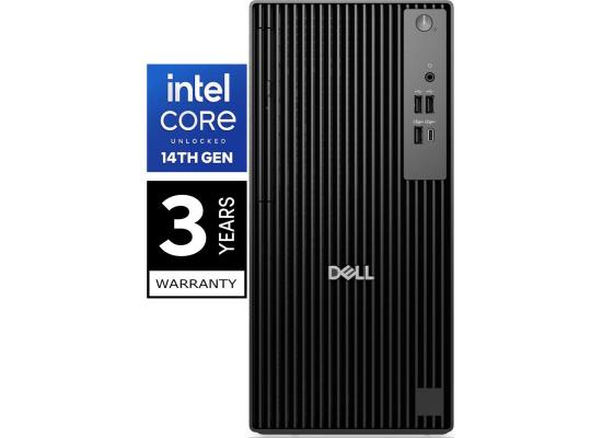 Dell Pro Tower QCT1250 (2025) 14Gen Intel Core i7 14700 20-Cores Tower High-Performance Desktop & 3 Years Warranty - Black