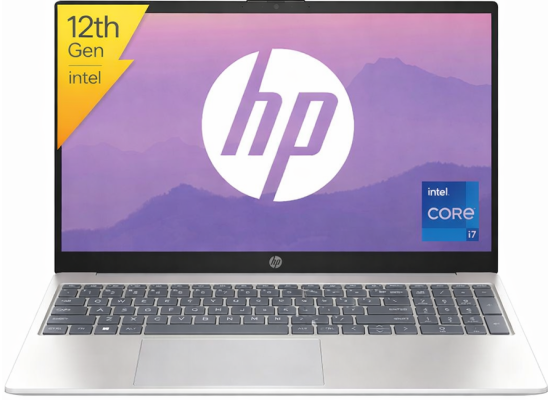 HP Laptop 15-fd0458nia (2024) NEW 12th Gen Intel Core i7 10-Cores Slim Design w/ Backlit Keyboard (Customized) - Silver