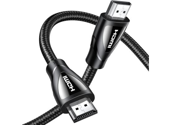 UGREEN 80405 HDMI 2.1 Cable, 5M, Resolution 8K/60Hz 4K/120Hz, Ultra High HD, Male to Male, HDR 10+, Dolby Vision, Bandwidth 48Gbps, Dynamic HDR, 3D video Black