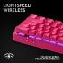Logitech G PRO X 60 LIGHTSPEED Wireless Ultra Compact TKL 60% Mechanical LIGHTSYNC RGB Dual-Shot PBT Keycaps GX Optical Tactile Switches - Magenta