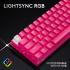 Logitech G PRO X 60 LIGHTSPEED Wireless Ultra Compact TKL 60% Mechanical LIGHTSYNC RGB Dual-Shot PBT Keycaps GX Optical Tactile Switches - Magenta