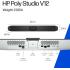 Poly Studio V12 – USB Video Bar for Small Rooms - 4K 20MP Camera, AI-Enhanced Audio, Noise Cancellation, Poly Lens Management - Microsoft Teams, Zoom & Google Meet Compatible - Thoughtfully Made Poly Studio V12 – USB Video Bar for Small Rooms - 4K 20MP Camera, AI-Enhanced Audio, Noise Cancellation, Poly Lens Management - Microsoft Teams, Zoom & Google Meet Compatible - Thoughtfully Made