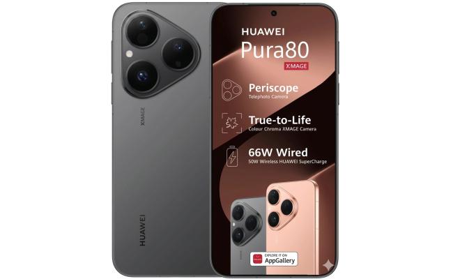 HUAWEI Pura 80 – 120Hz LTPO OLED Display, 50MP OIS Triple Camera, 12GB RAM, 256GB Storage, 5170mAh Battery , Frosted Black HUAWEI Pura 80 – 120Hz LTPO OLED Display, 50MP OIS Triple Camera, 12GB RAM, 256GB Storage, 5170mAh Battery , Frosted Black