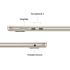 Apple NEW MacBook AIR 15 (2025) Apple M4 (512GB/24GB) 10‑Core CPU & 10‑Core GPU Retina True Tone , Starlight