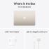 Apple NEW MacBook AIR 15 (2025) Apple M4 (512GB/24GB) 10‑Core CPU & 10‑Core GPU Retina True Tone , Starlight