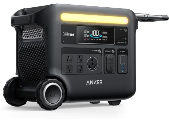 Anker SOLIX F2600 Portable Power Station, 2400W (Peak 3600W) Solar Generator, GaNPrime Battery Generators for Home Use, LiFePO4 Power Station for Outdoor Camping