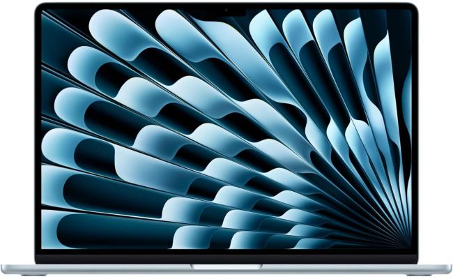 Apple NEW MacBook AIR 15 (2025) Apple M4 (512GB/24GB) 10‑Core CPU & 10‑Core GPU Retina True Tone , Sky Blue
