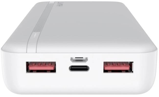 HAVIT PB92 Power Bank 20000mAh Dual Fast Charge 20W & 22.5W , Multiple USB A Outputs, USB Type C , LED Indicator, Triple Protection Charging for Compatible Devices - White