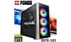 CC Power 3070-103 Gaming PC 5Gen AMD Ryzen 7 5800X3D 8-Cores w/ RTX 3070 8GB DDR6 Liquid Cooled