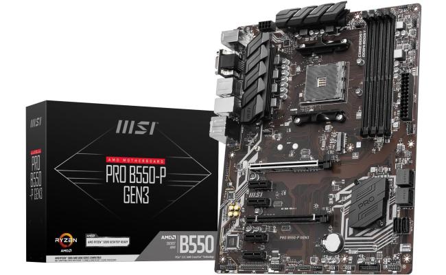 MSI PRO B550-P GEN3 AM4 AMD B550 ATX AMD BUSINESS ELEGANCE Motherboard