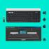 Logitech K780 Multi-Device Bluetooth For Computer Phone & Tablet FLOW Cross-Computer Control Compatible - English