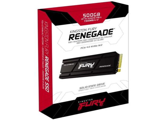 Kingston FURY Renegade 500GB PCIe 4.0 NVMe M.2 SSD up to 7,300MB/s w/ Heatsink & PS5™ Ready