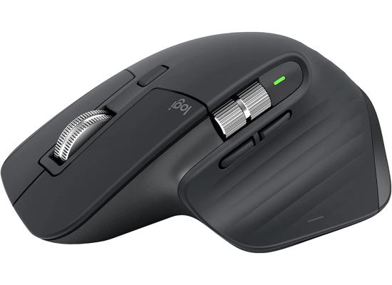 Logitech MX Master 3S ((Bluetooth Edition Wireless Mouse, No USB Receiver)) - Ultra-Fast Scrolling, Ergo, 8K DPI, Track on Glass, Quiet Clicks, Works with Apple Mac, Windows PC, Linux, Chrome - Graphite Color