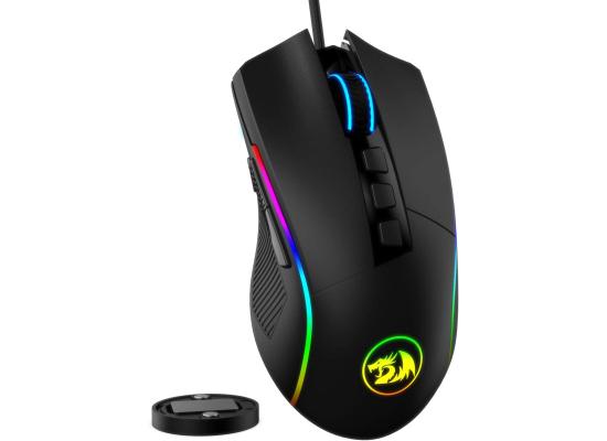 Redragon M721-Pro Lonewolf2 Wired RGB 10 Programmable Buttons 32,000 DPI Comfortable Grip - Black