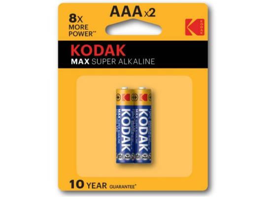 Kodak MAX AAA Super Alkaline Batteries (1.5V, 2800mAh, 2-Pack)