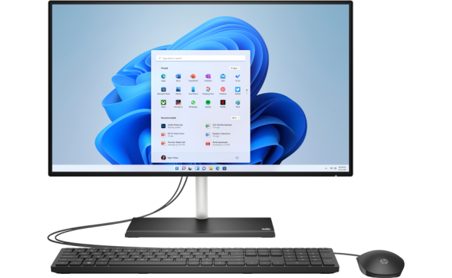 HP All-in-One 24-ck0003ne NEW 12Gen Intel Core i5 w/ 24" NONE Touch Screen - Black